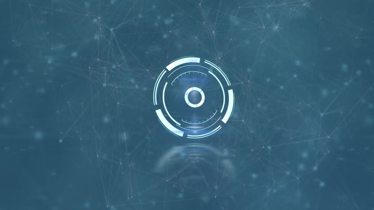 Animation of scope scanning with network of connections