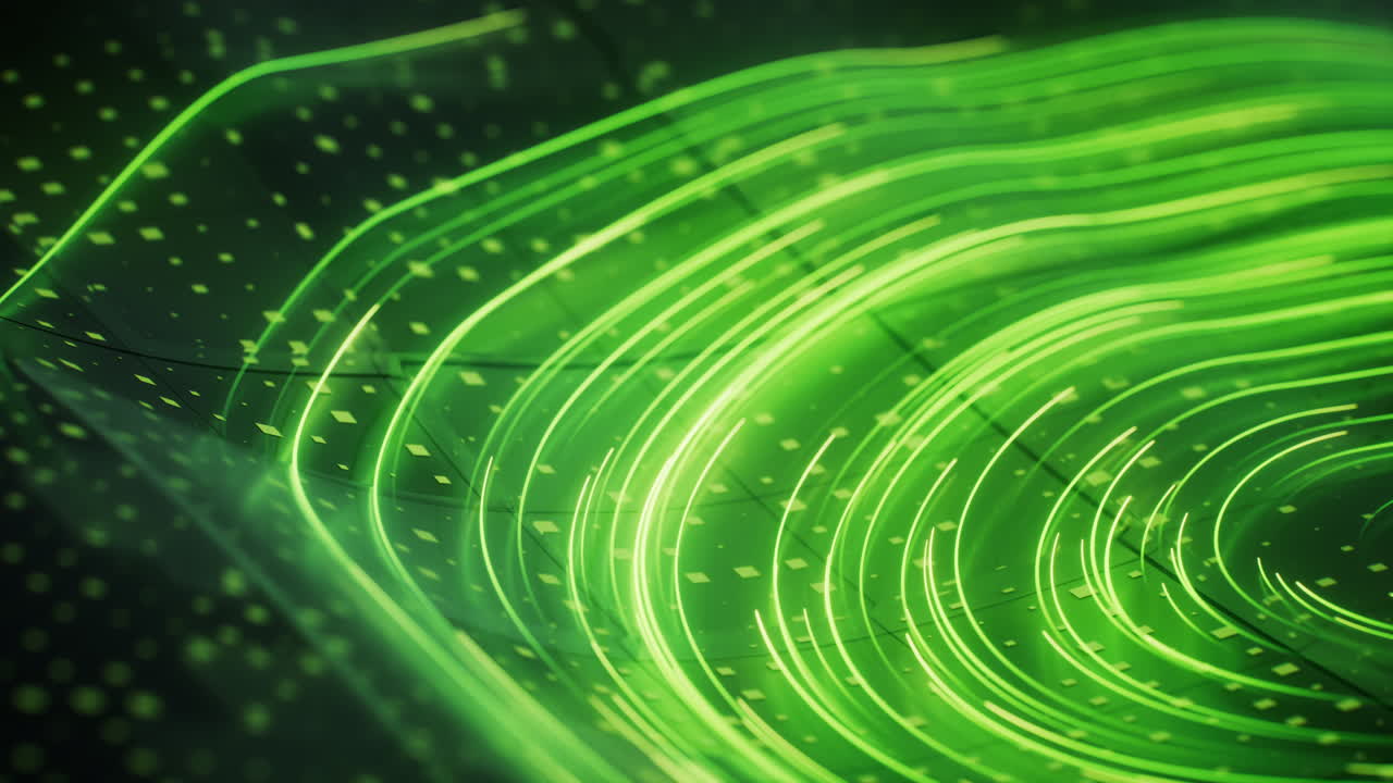 Spinning vortex curve lines with board background, 3d rendering