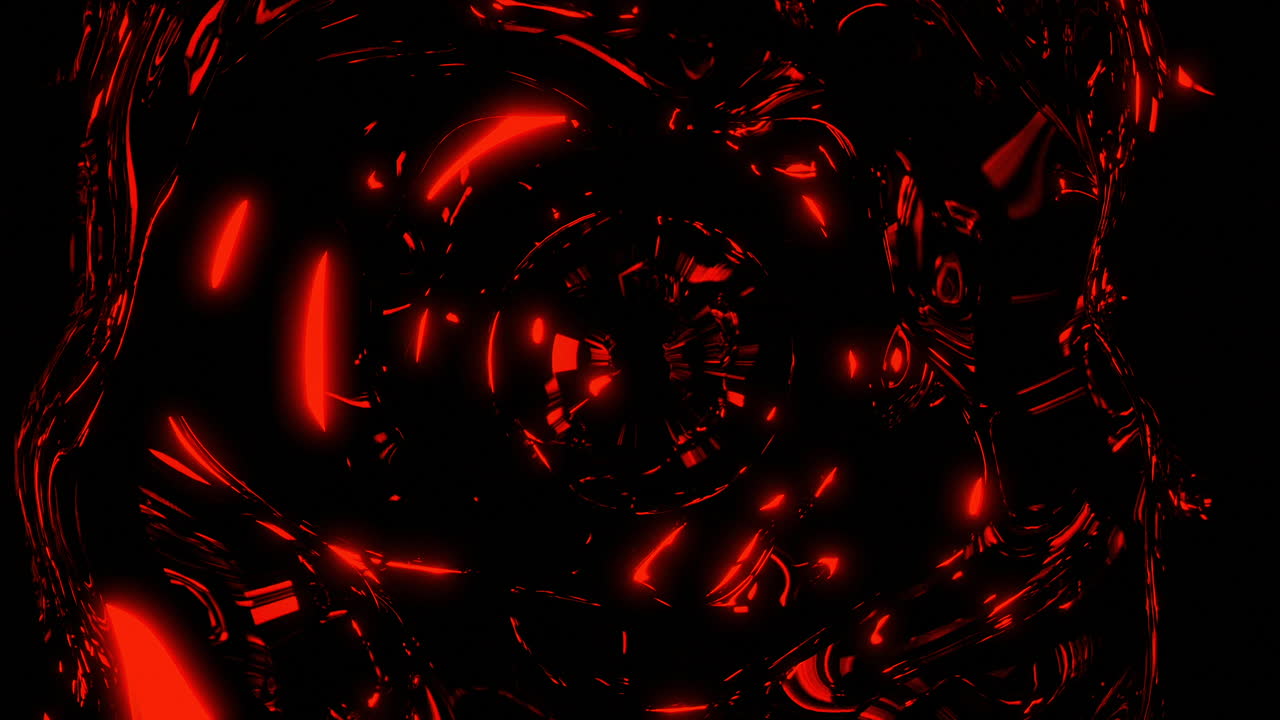 은 빛나는 추상적인 터널