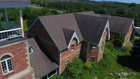 Cullen-Central-Park-And-Gardens-Außenansicht-Historisches-Gebäude-Glockenturm-Jetzt-Abgerissen,-Kanada