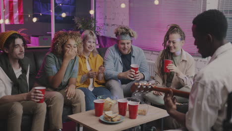 friends having a party