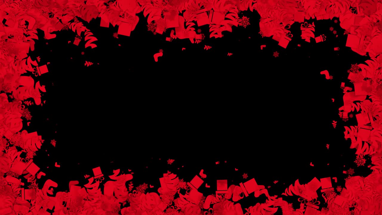 빨간 크리스마스 프레임 디자인