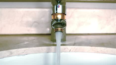 bathroom sink close up