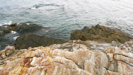 scenic seascape and rock in the daytime of khao laem ya national park, rayong, thailand