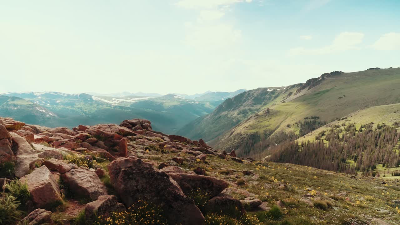 tundra rocosa lado pan parque nacional de las montañas rocosas