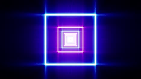 square neon flicker lights vj loop