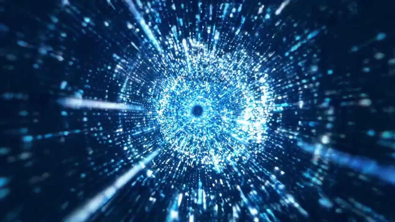 A Futuristic Journey Through a Cosmic Vortex of Light and Energy, Capturing the Essence of Digital Data Flow in a Dynamic, Evolving Space Environment.