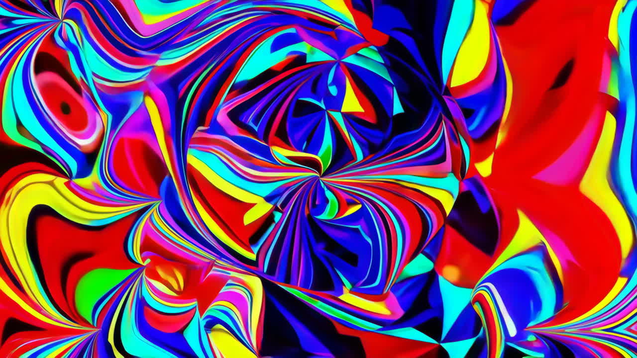 Arte astratta psichedelica vorticosa