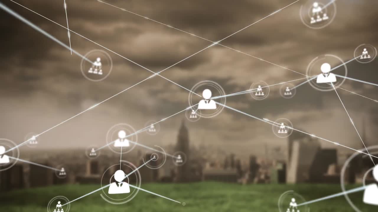 도시 풍경 배경에서 움직이는 커 ⁇ 터