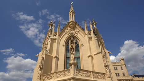 architectural detail of a gothic chapel