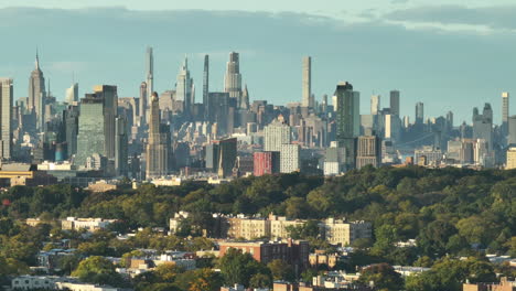 stunning panoramic view of the new york city skyline