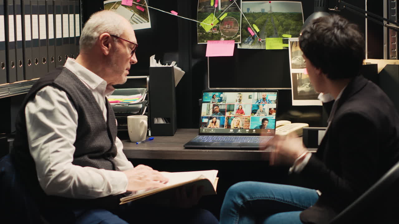 Office Meeting with Laptop