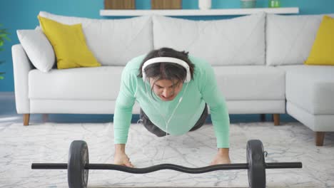 funny belly guy who can't do pushups. fun sports video.