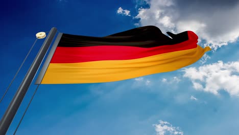 waving flag of germany