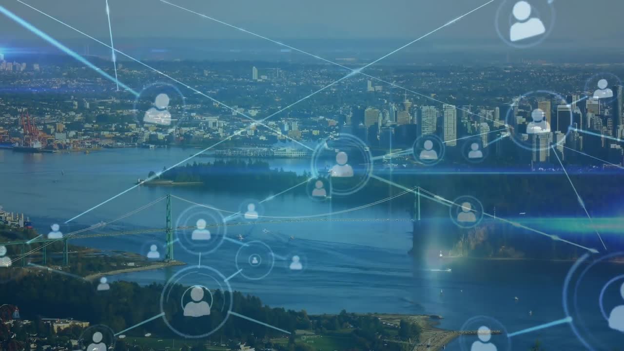 City with a network of profiles