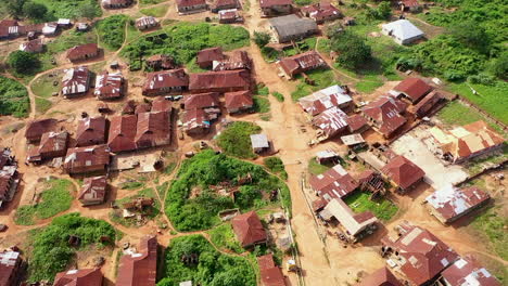 shot of a village in the western part of nigeria