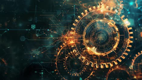 interfaz de tecnología futurista