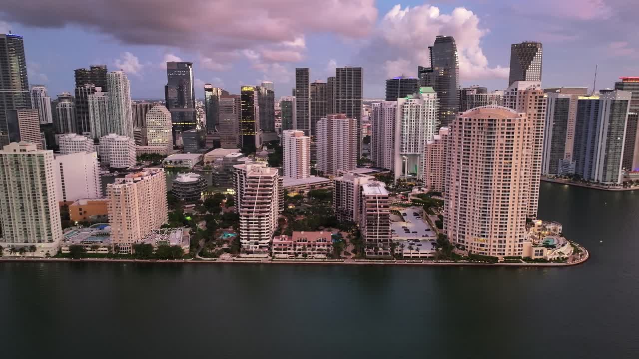 Stunning Cityscape along the Water at Sunset