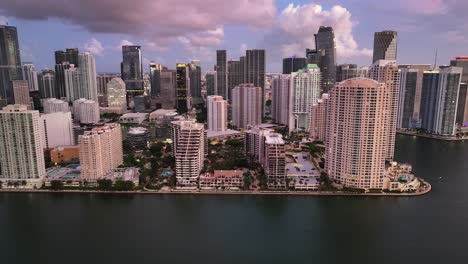 stunning cityscape along the water at sunset