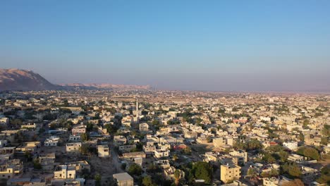 vista aérea sobre la ciudad de jericó en el territorio palestino techos