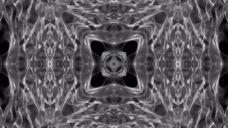 abstracto caleidoscopio de color gris.