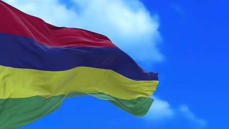 el bucle sin costuras de la bandera de mauricio.