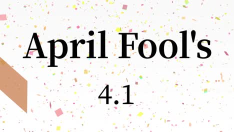 april fool's english message text animation motion graphics