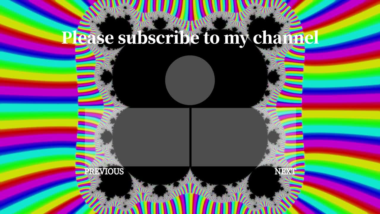 사이키델릭 플래시 엔드 카드 엔딩 스크린 모션 그래픽