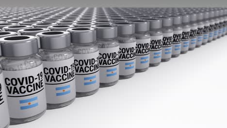 covid-19 vaccine bottles argentina