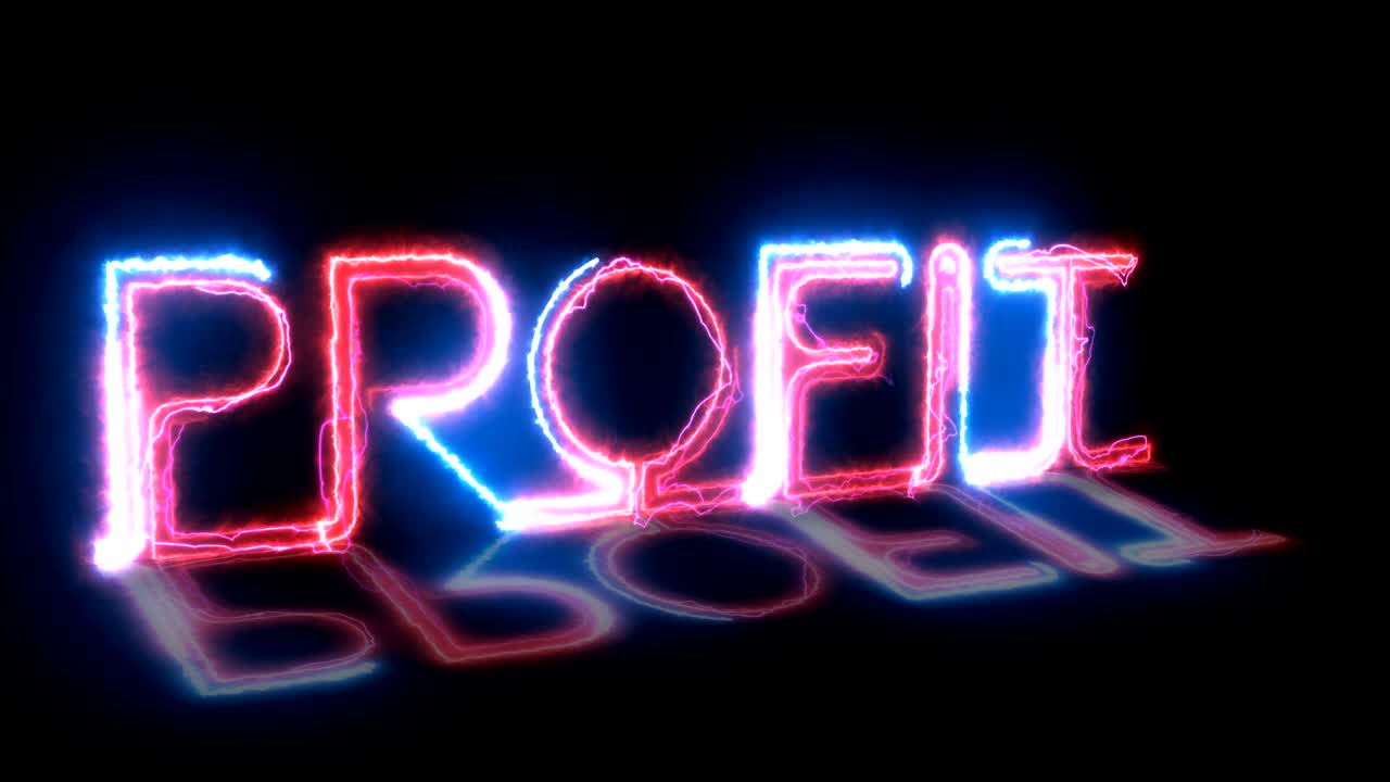 animación que representa el concepto de convertirse en rentable.