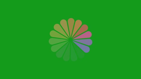 proceso de carga gráficos de movimiento de pantalla verde