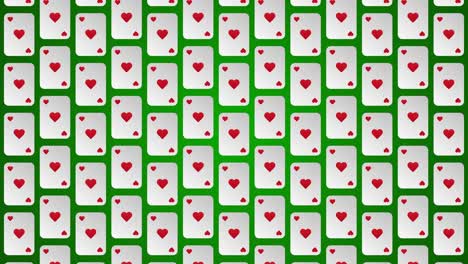 playing card suits hearts pattern animated background