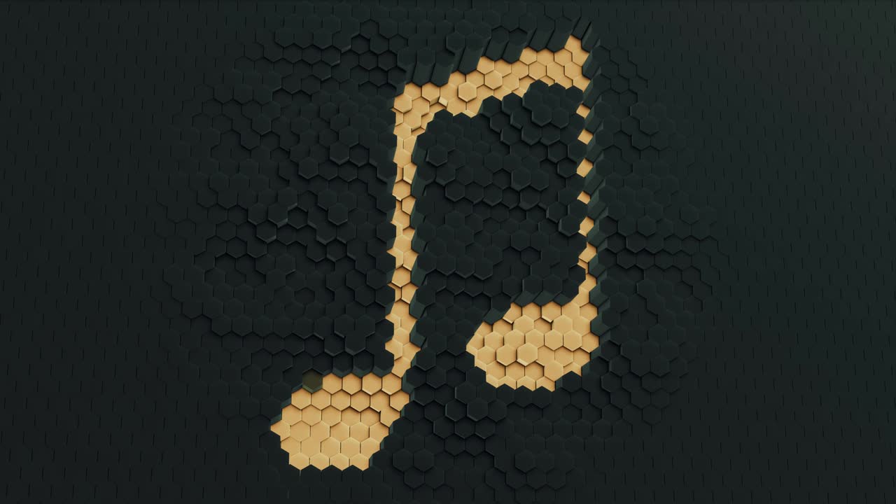 추상적인 음악 노트 배경 4k