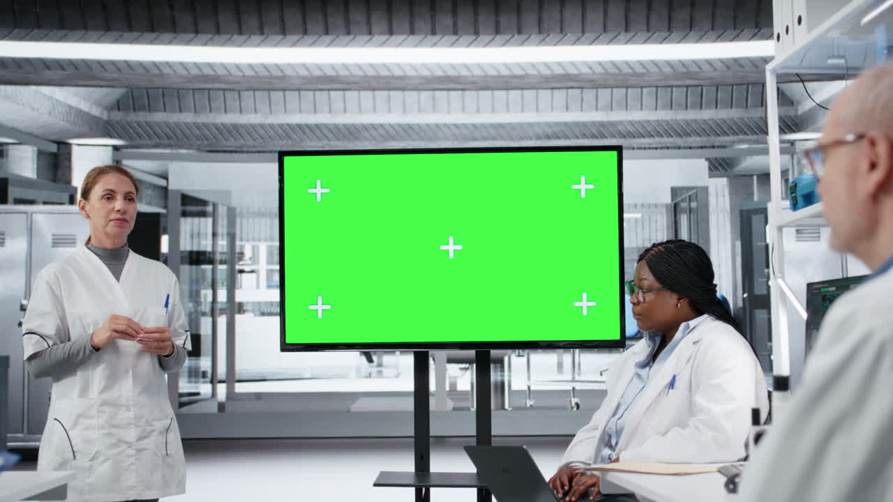 Mockup screen used by medical school professor to do presentation