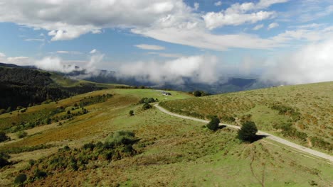 prat d'albis plateau during summer season, pyrenees in france