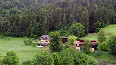 el paisaje austriaco visto desde el aire