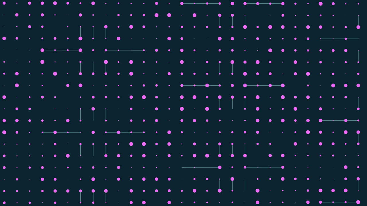 어두운 배경에 반이는 대칭 점 그리드 패턴