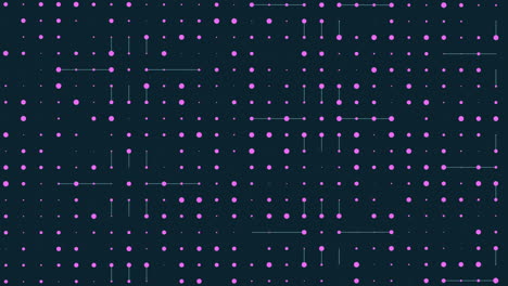 glowing symmetrical dot grid pattern on dark background