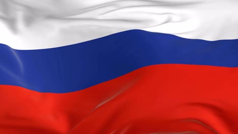 waving  looped flag as  background russia