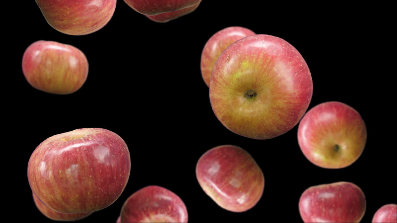 Falling Apples With Alpha Channel