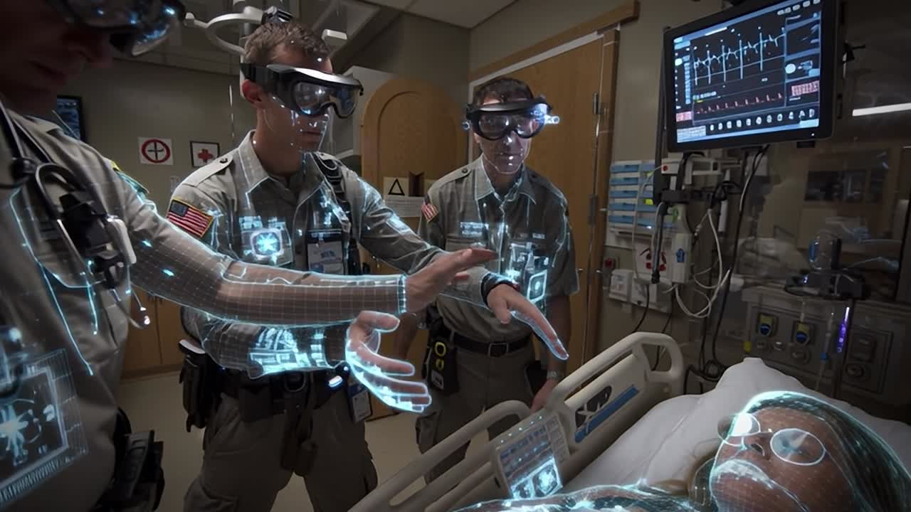 Medical professionals use augmented reality in emergency care