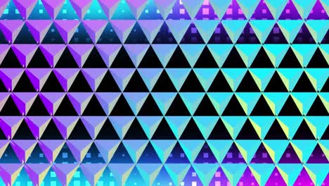 Relective-triangular-grid-changing-colour
