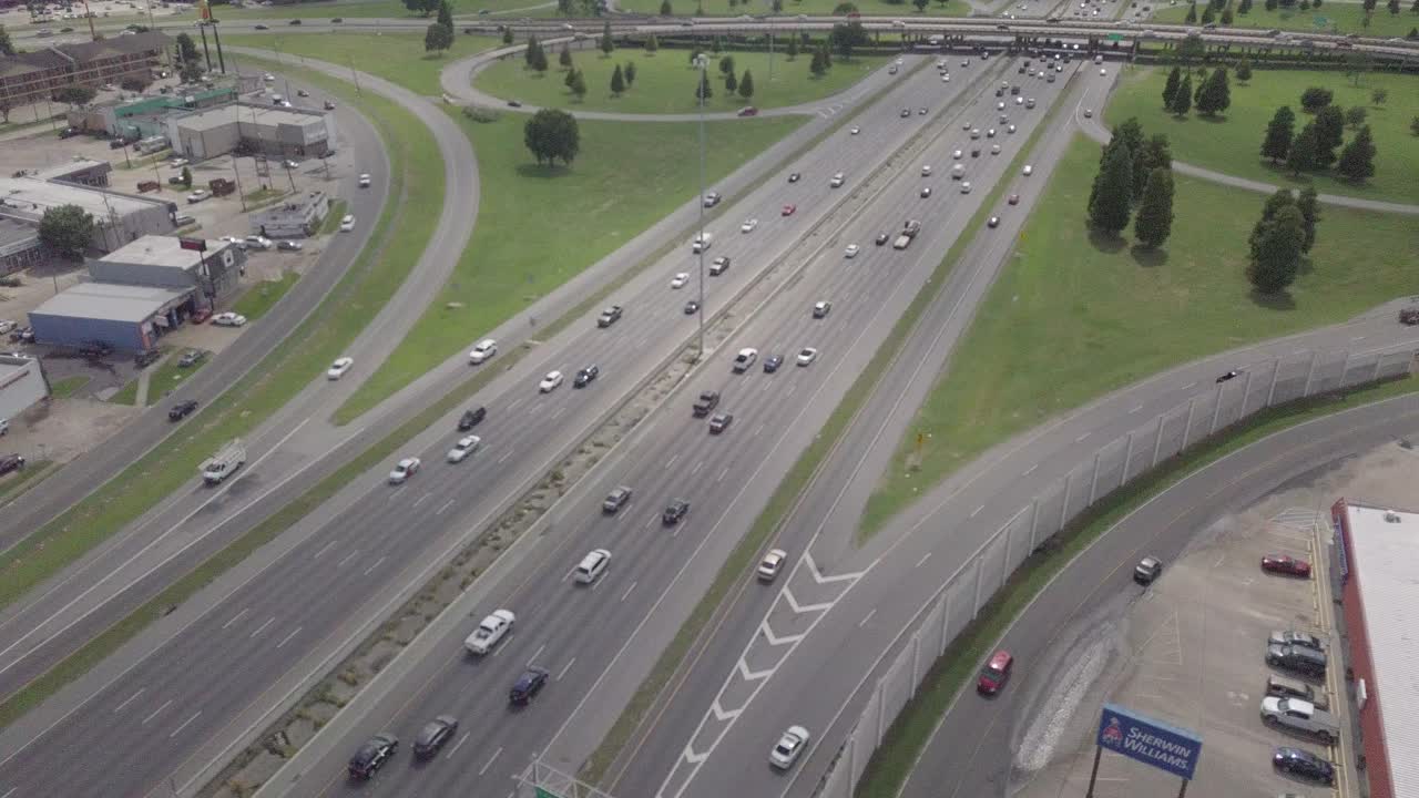 뉴올리언스 하늘의 아름다운 비행