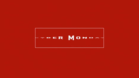 Cyber-Monday-in-frame-on-red-modern-gradient