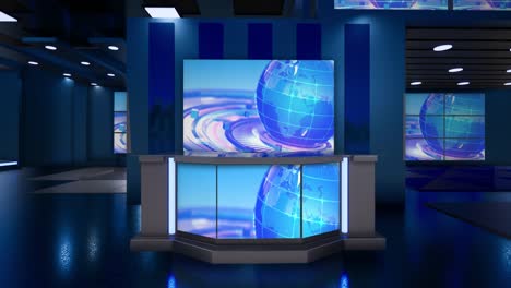 3d 가상 tv 스튜디오 뉴스