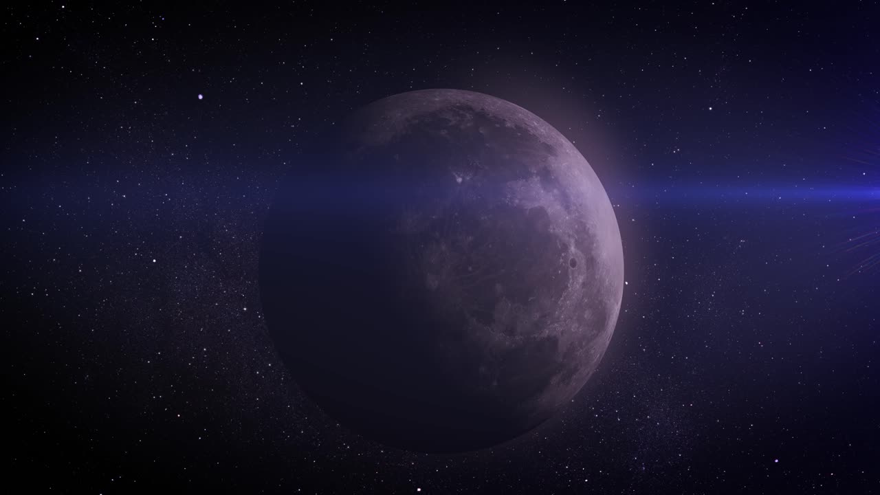 Moon in the Starry Night