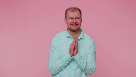 sneaky cunning man with tricky face scheming evil plan, thinking over villain idea, jokes, pranks