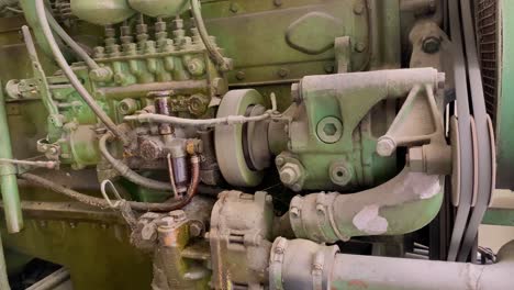 engine belt drive rotates the pulley of emergency diesel generator