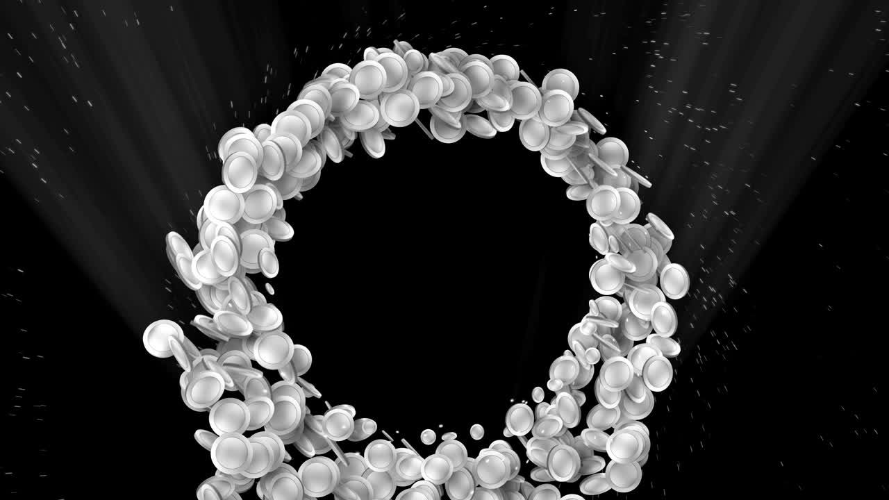 은 동전 입자, cg 애니메이션