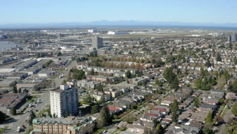 Vuelo-Aéreo-Ancho-Desde-El-Aeropuerto-Internacional-De-Vancouver-YVR-Y-Sea-Island